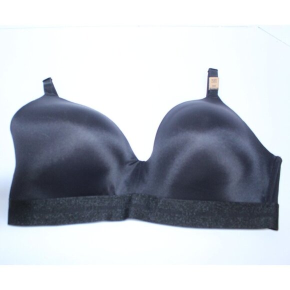 Pink By Victoria's Secret 38 D Black Solid Push Up Lightly Padded Unwired NWT - Picture 3 of 15